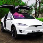 Jayesh Patel's Tesla Model X 75D. His was the first Tesla shipped into the country.