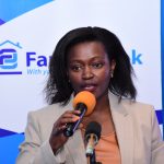 Family Bank CEO Rebecca Mbithi speaking at a past forum. The group's profit before tax rose 1.3% in the 2020 FY compared to 2019.