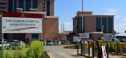 The entrance at Nairobi Hospital. Kenya has the potential to be a leading medical tourism destination.