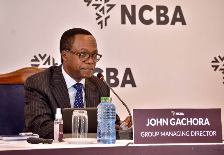 NCBA Group MD John Gachora. In 2020, the firm implemented a robust cost containment plan that reduced operating expenses and contributed to the operating profit increase.