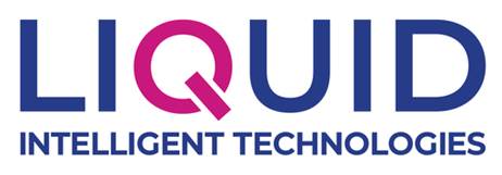 Liquid Intelligent Technologies' new logo. The firm's new brand identity is meant to reflect diversification of its services.