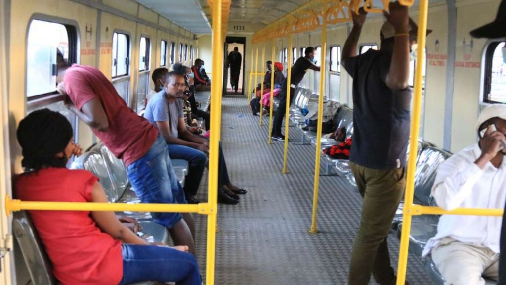 PassenPassengers aboard a train at Kiganjo town in Nyeri County on December 11, 2020. KRC has in the past year stepped up efforts to revamp its railway network. (Photo: NMG)gers aboard a train at Kiganjo town in Nyeri County on December 11, 2020. KRC has in the past year stepped up efforts to revamp its railway network. (Photo: NMG)