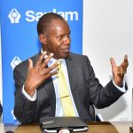 Sanlam Kenya Group CEO Patrick Tumbo at a past briefing. The firm closed the 2020 full financial year on a Ksh78 million after-tax loss representing a decline from the prior-year after-tax profit of Ksh114 million.