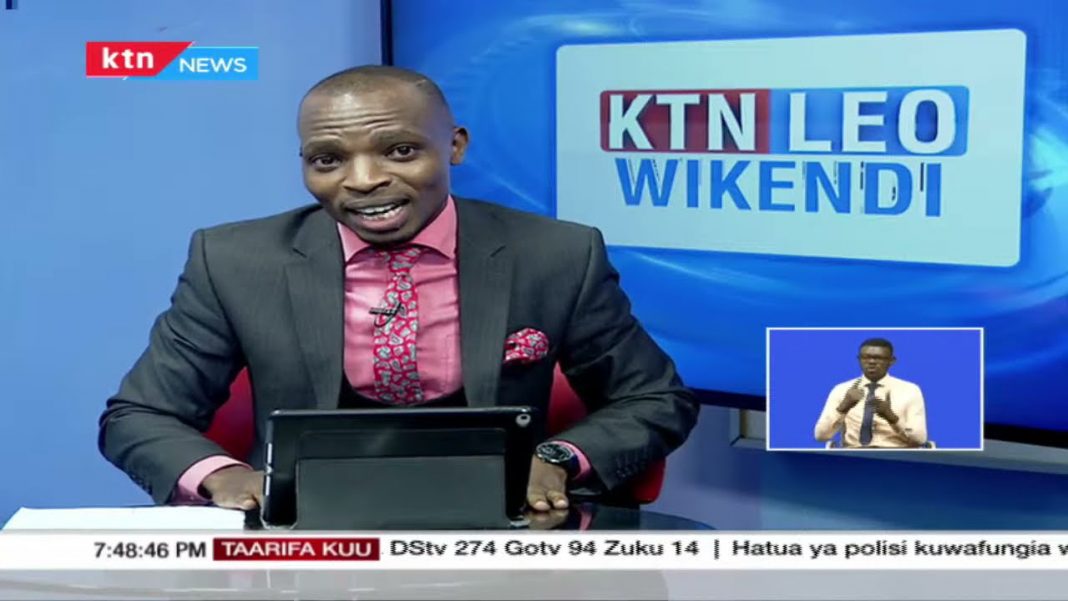 Lofty Matambo announcing his exit from KTN during a live broadcast on April 18, 2021. He is rumoured to be headed to NTV.