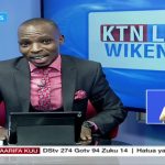 Lofty Matambo announcing his exit from KTN during a live broadcast on April 18, 2021. He is rumoured to be headed to NTV.