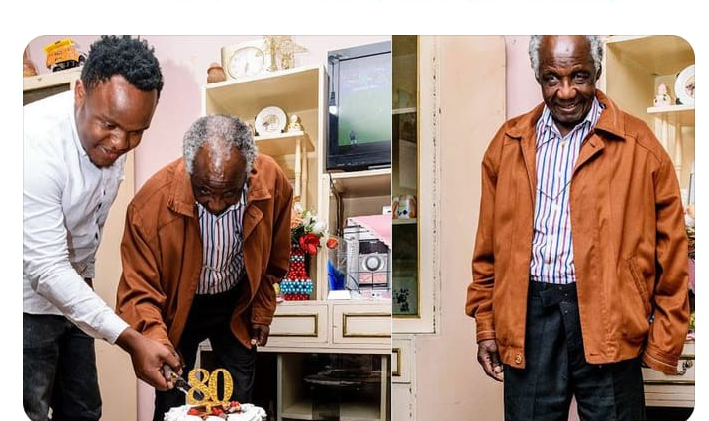 Philip Ochieng Celebrating his 80th birthday