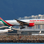 A Kenya Airways plane. Trading on the national carrier's shares remains frozen for the next 9 months, CMA announced on March 7, 2021. (Photo: Airways Magazine)