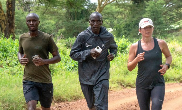 kip World Marathon record holder Eliud Kipchoge. He will be among participants in this year's Lewa Safari Marathon which will be held virtually for the second year in a row.