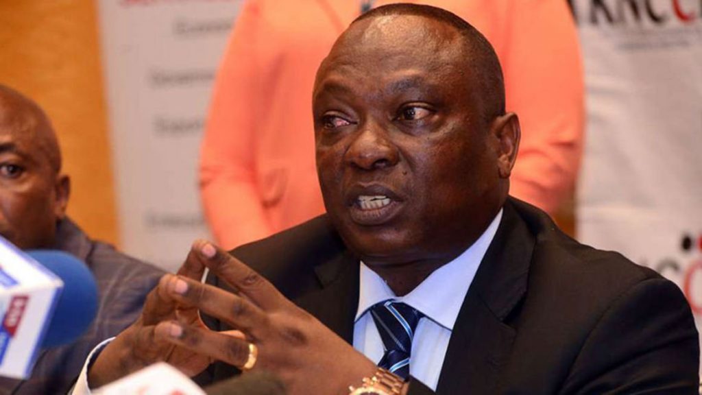 Kenya National Chamber of Commerce and Industry (KNCCI) President Richard Ngatia. The chamber wants targeted relief measures for the worst-hit sectors