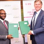 AGF CEO Jules Ngankam and Danish Ambassador to Kenya H.E Amb. Ole Thonke at the signing ceremony