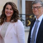 PARIS, FRANCE - APRIL 21: Bill and Melinda Gates arrive at the Elysee Palace before receiving the award of Commander of the Legion of Honor by French President Francois Hollande on April 21, 2017 in Paris, France. French President Franois Hollande awarded the Honorary Commander of the Legion of Honor to Bill and Melinda Gates as the highest national award under the partnership between France and the Bill & Melinda Gates Foundation, which have been unavoidable actors for several years Of development assistance and health in the world. (Photo by Frederic Stevens/Getty Images)