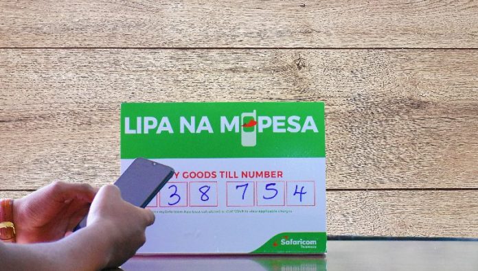 A Lipa na M-Pesa till number on display. A till is a special SIM card created for receiving payments from M-PESA. The SIM card has a unique number known as the till number. [Photo/ Majira Digital Media]