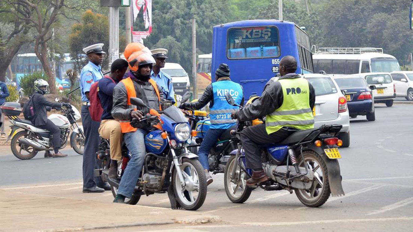 Boda boda riders in Nairobi. At least 300 boda boda operators have benefited from the training that is taking place in Kajiado Central at the KCB grounds. [Photo/ NMG]