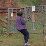 A woman in action at the Kirigiti range. The range is open to members of the National Gun Owners Association (NGAO) and their guests. [Photo/ NGAO-Kenya]
