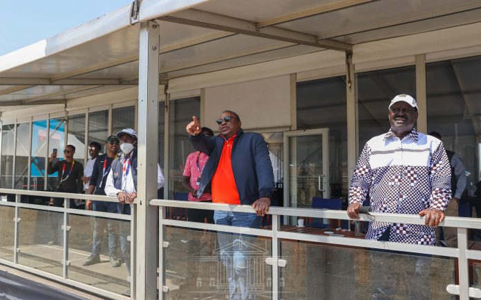 UHuru pointing genuine photo UHuru pointing genuine photo