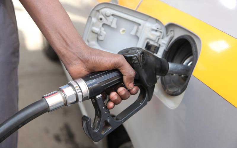 A motorist fuels at a petrol station. [Photo/ Standard]