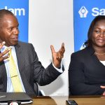 Sanlam Kenya Group CEO Patrick Tumbo and Sanlam General Insurance CEO Caroline Laichena (1)
