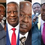 (L-R) Titus Ibui, Peter Munga, Michael Waweru, Mutuma Nkanata and Dennis Waweru. They are among well-known members of the Mount Kenya Foundation.