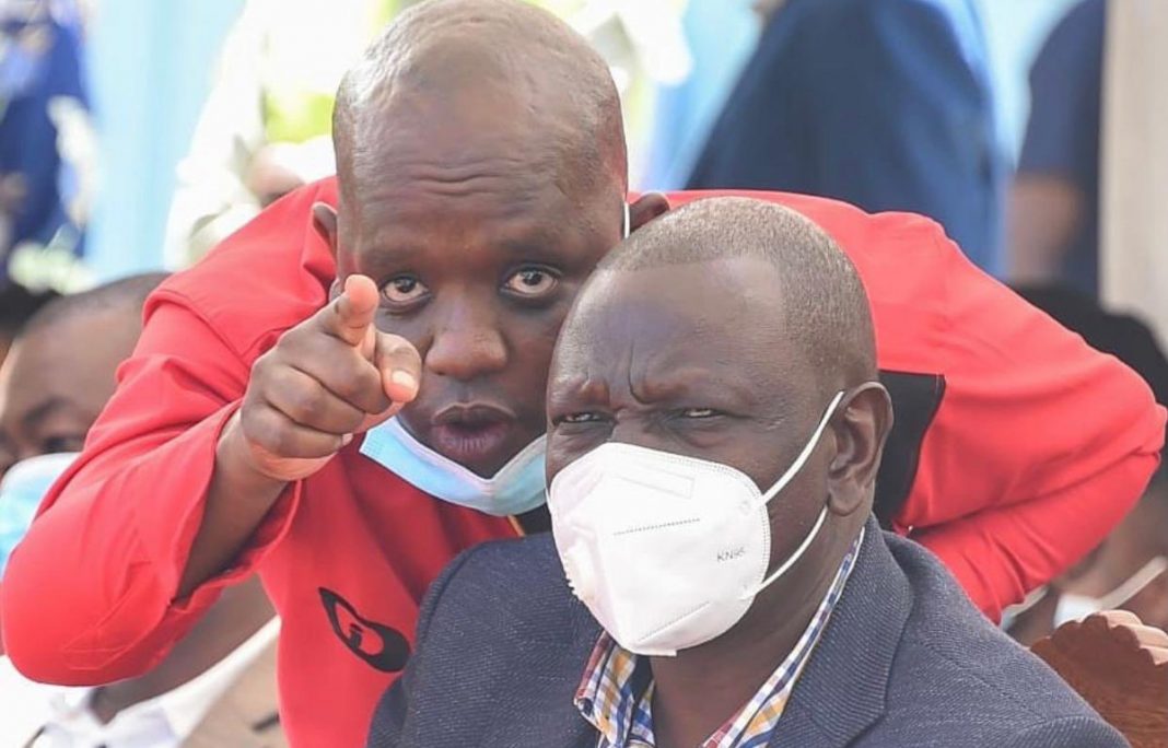 Dennis Itumbi pictured with Deputy President William Ruto at a past event. He commands a large following on social media, and influences conversations on politics and governance.