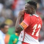 Victor Wanyama kisses the badge after scoring for Kenya against Ethiopia in the 2019 AFCON Qualifiers. The former Tottenham and Celtic midfielder made 71 appearances for the national team and scored seven goals. [Photo/ @VictorWanyama]