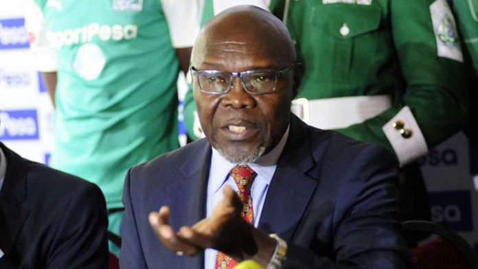 Gor Mahia chairman Ambrose Rachier. The latest transfer ban imposed against the club by FIFA is the second it has faced this year. [Photo/ NMG]