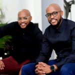 Eddie Ndichu (right), the co-Founder & CEO of Wapi Pay, with co-founder, Paul Ndichu. They were captured on camera in an altercation with women at Ole Sereni, with one of them even seen attempting to break off a car side-mirror. [Photo/ courtesy]