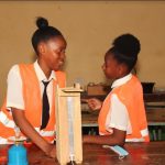 Sabrina Chepkemoi and Marrieta Halima of St Thomas Girls Secondary School in Kilifi County