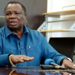 COTU Secretary General Francis Atwoli addresses journalists at his Tom Mboya Labour College office in Kisumu after holding a consultative meeting with a section of health workers leaders on February 6, 2021. [Photo/Tonny Omondi