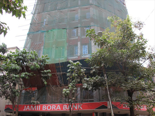 The former Jamii Bora bank building on Koinange Street, Nairobi.