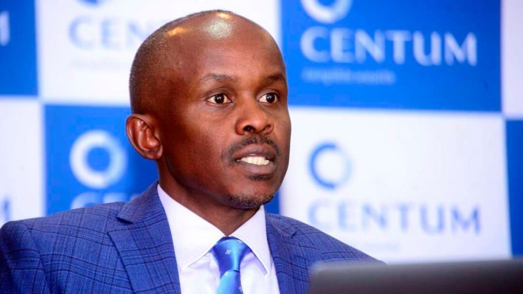 Centum Investment Group CEO James Mworia during the company's half year results and investor briefing on November 27, 2020. The virtual event took place at their Two Rivers offices in Nairobi. SALATON NJAU (NAIROBI)
