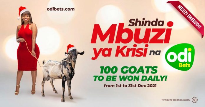 Each 'mbuzi' will be worth Ksh5,000 and will be rewarded to the lucky customers via M-pesa on their mobile phone numbers