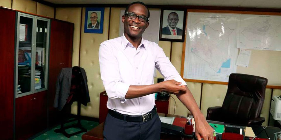 Communications Authority of Kenya Director-General Ezra Chiloba. He highlighted expectations that the reduction of the MTR would benefit consumers.