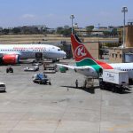 Kenya Airways planes at the Jomo Kenyatta International Airport on March 6, 2019. [PHOTO | NMG]