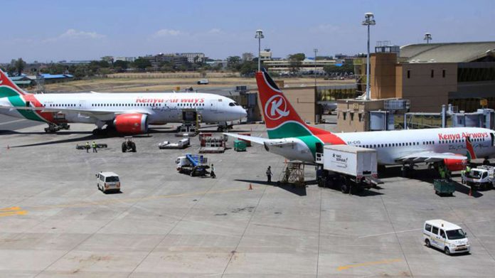Kenya Airways planes at the Jomo Kenyatta International Airport on March 6, 2019. [PHOTO | NMG]