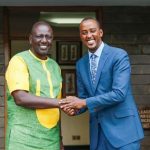 William Ruto with Hussein Mohamed