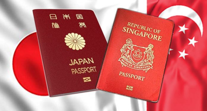 Japan and Singapore Passports