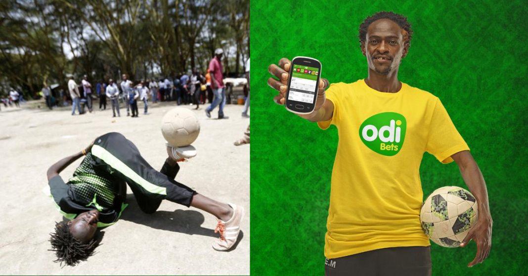 Edward Murimi's passion while handling the ball has now landed him a lucrative deal with Kenyan betting firm Odibets as their brand ambassador.