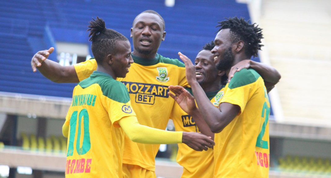 Mathare United players in action. Club chairman Bob Munro has warned that the club could collapse due to financial instability in the next 