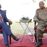 Deputy President William Ruto pictured with Uganda President Yoweri Museveni in a past meeting. Ruto has on previous occasions referred to Museveni as 'a friend'. [Photo/ Courtesy]