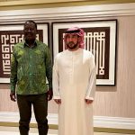 Raila Odinga with Sheikh Ahmed Bin Faisal Al Qassimi