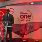 Absa Bank Kenya CEO Jeremy Awori at a past event. The bank significantly reduced its operating expenses in 2021. [Photo/ Kenya Insights]