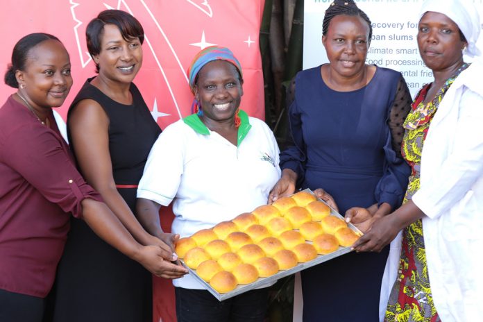 AWAK team and Mombasa County Director for Agriculture, Pauline Ndiso.