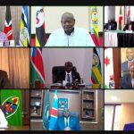 EAC Heads of state during the extraordinary summit held virtually on March 29th, 2022. [Photo/ EAC]