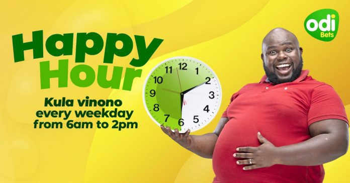 The new 'Happy hour' promo is set to see lucky punters walk away with up to Ksh1,000 from just placing their bets with Ksh49.