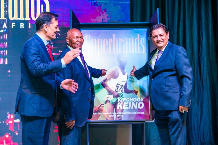 Dr Vimal Shah (Superbrands Council Member), Mr Kipchoge Keino (Superbrands EA Personality of the year), Mr Jawad Jaffer (Superbrands EA Project Director) Dr Vimal Shah (Superbrands Council Member), Mr Kipchoge Keino (Superbrands EA Personality of the year) and Mr Jawad Jaffer (Superbrands EA Project Director).