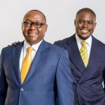 Johnson Sakaja and  James Muchiri (front) will run on the DP William Ruto-led United Democratic Alliance (UDA) ticket.