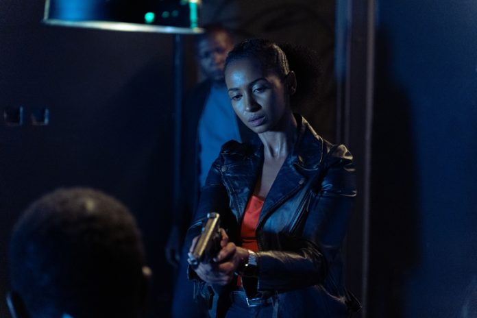 Sarah Hassan in a scene from Season 2 Episode 8 of Crime and Justice. [Photo/ Showmax]