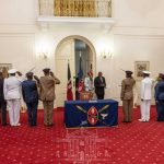 Chief of Defence Forces Gen. Robert Kibochi, service commanders, representatives of the military veterans and Solicitor General Kennedy Ogeto among others were present as President Uhuru Kenyatta assented to the bill on June 15th, 2022. [Photo/ MoD]