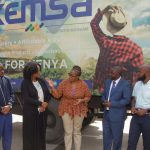 Kenya Medical Association President Dr Were Onyino (left) Pharmaceutical Society of Kenya CEO Dr Daniella Munene, KEMSA CEO Terry Ramadhani NNA-Kenya National 2nd Vice Chairperson Mr Dennis Ngao Mbithi and KDA President Dr Tim Theuri.