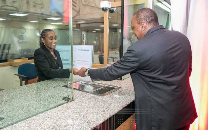 President Uhuru Kenyatta when he unveiled the new generation currency in 2019. The President will chair the NIFC Steering Council. [Photo/ State House Kenya]